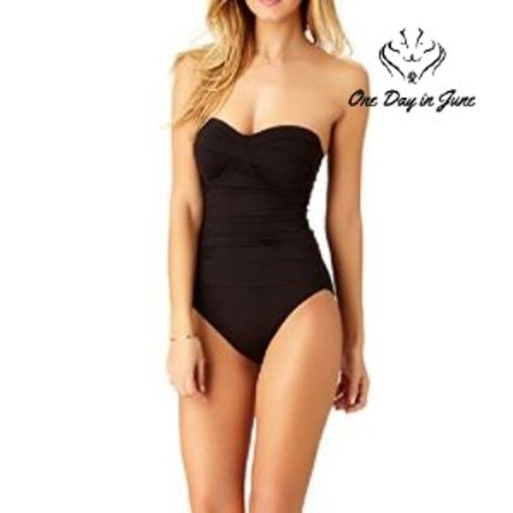Anne Cole Twist Front One Piece Swimsuit Size 6 - Picture 1 of 5